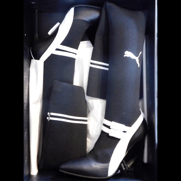 Fenty x Puma Knit Thigh High Stiletto Boots - NWT - Picture 8 of 8